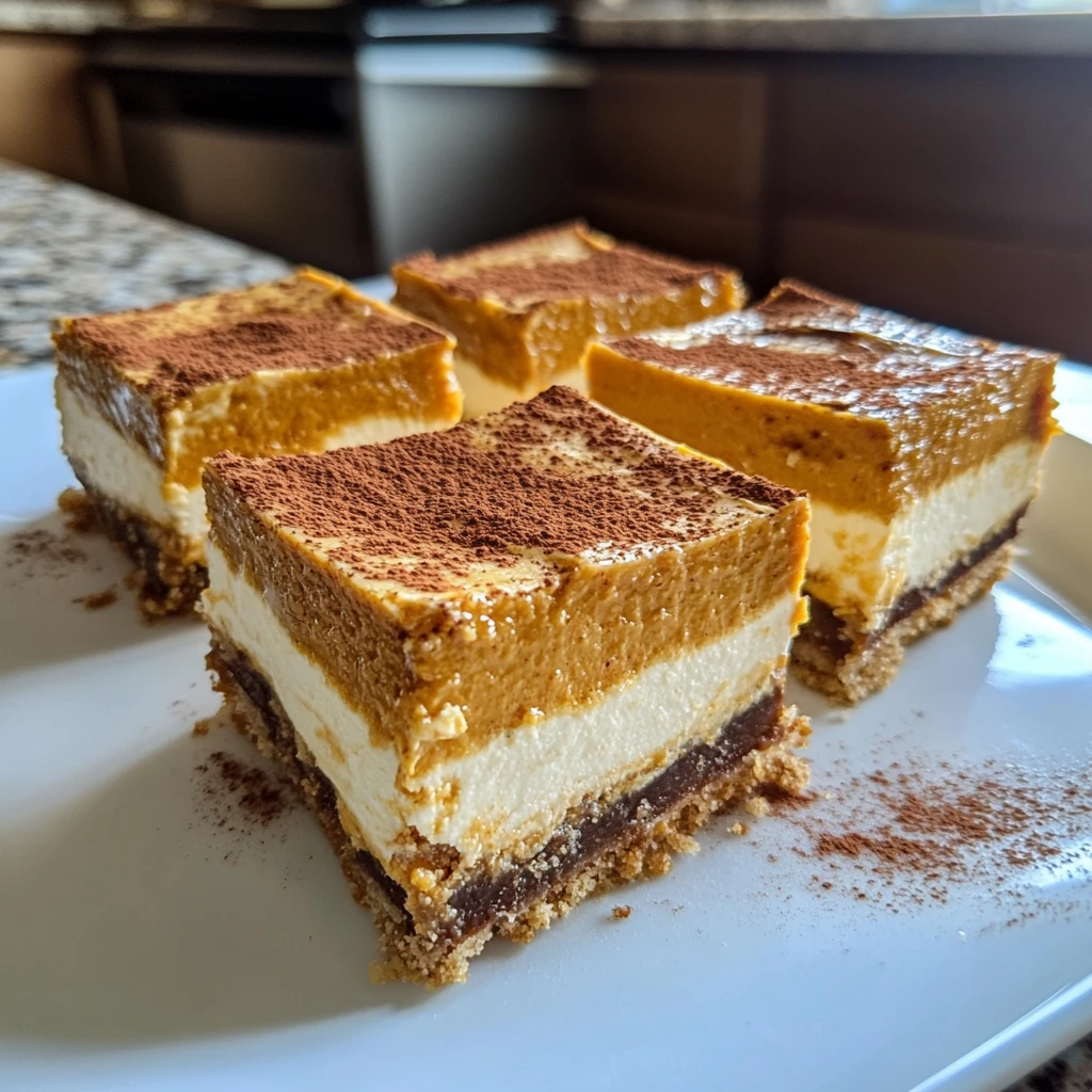 Irresistible 3-Layer Pumpkin Cheesecake Bars 30 Minutes Ultimate Delicious
