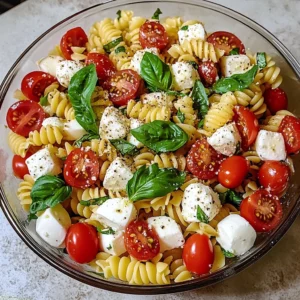 Italian Caprese Pasta Salad 7 Ingredients Easy Delicious