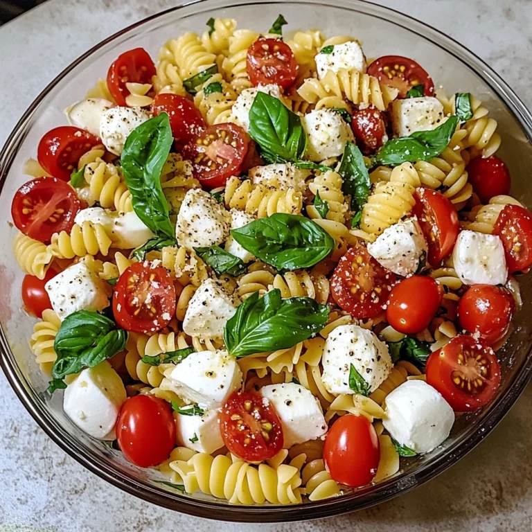 Italian Caprese Pasta Salad 7 Ingredients Easy Delicious