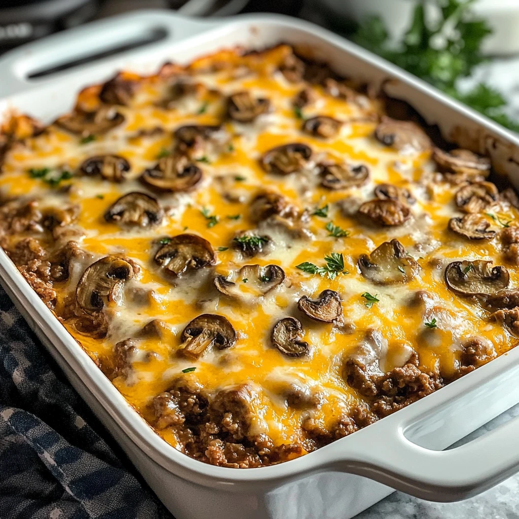 Keto Beef and Mushroom Casserole 5 Steps Ultimate Delicious