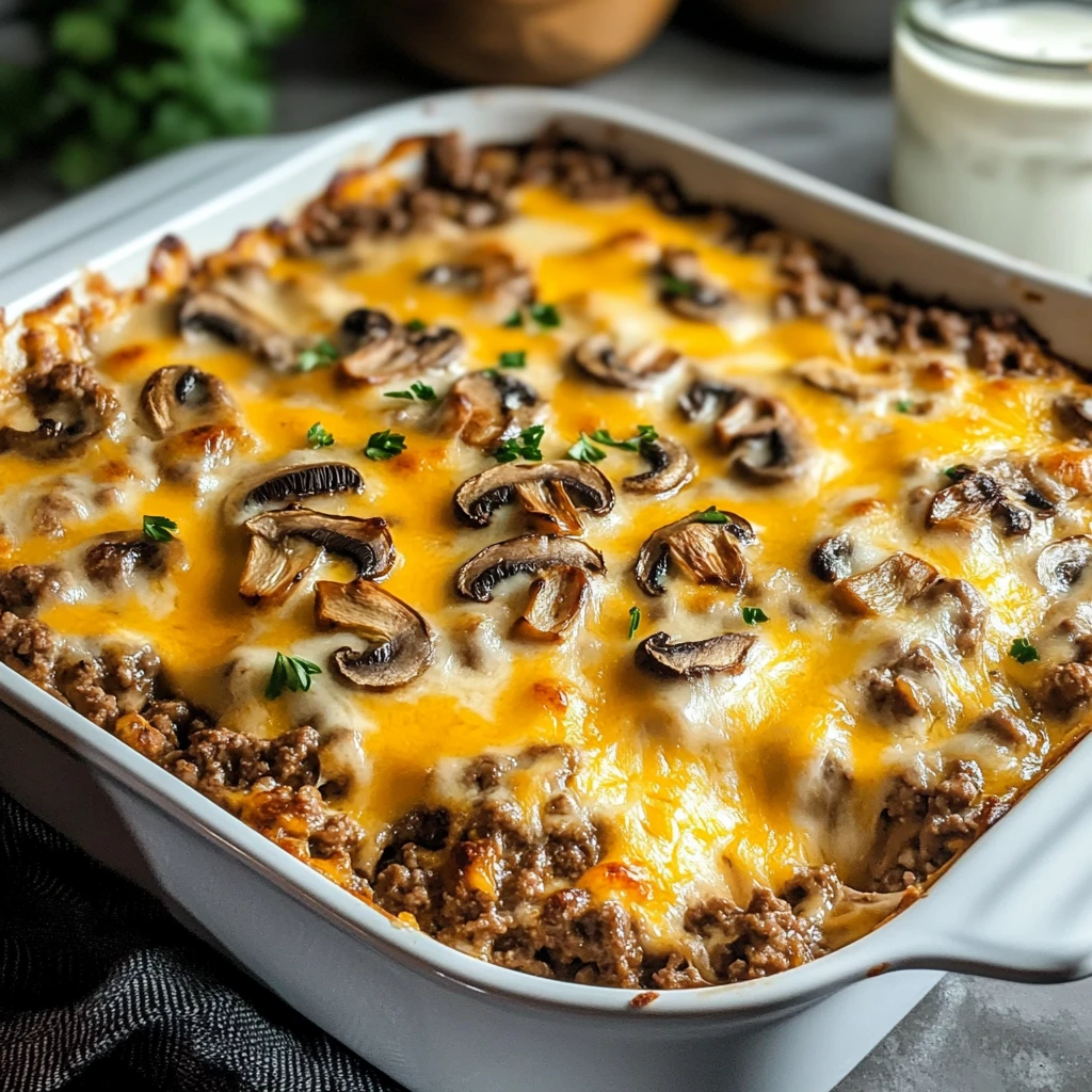 Enjoy a Hearty Keto Beef and Mushroom Casserole Tonight! 4 Keto Beef and Mushroom Casserole 5 Steps Ultimate Delicious