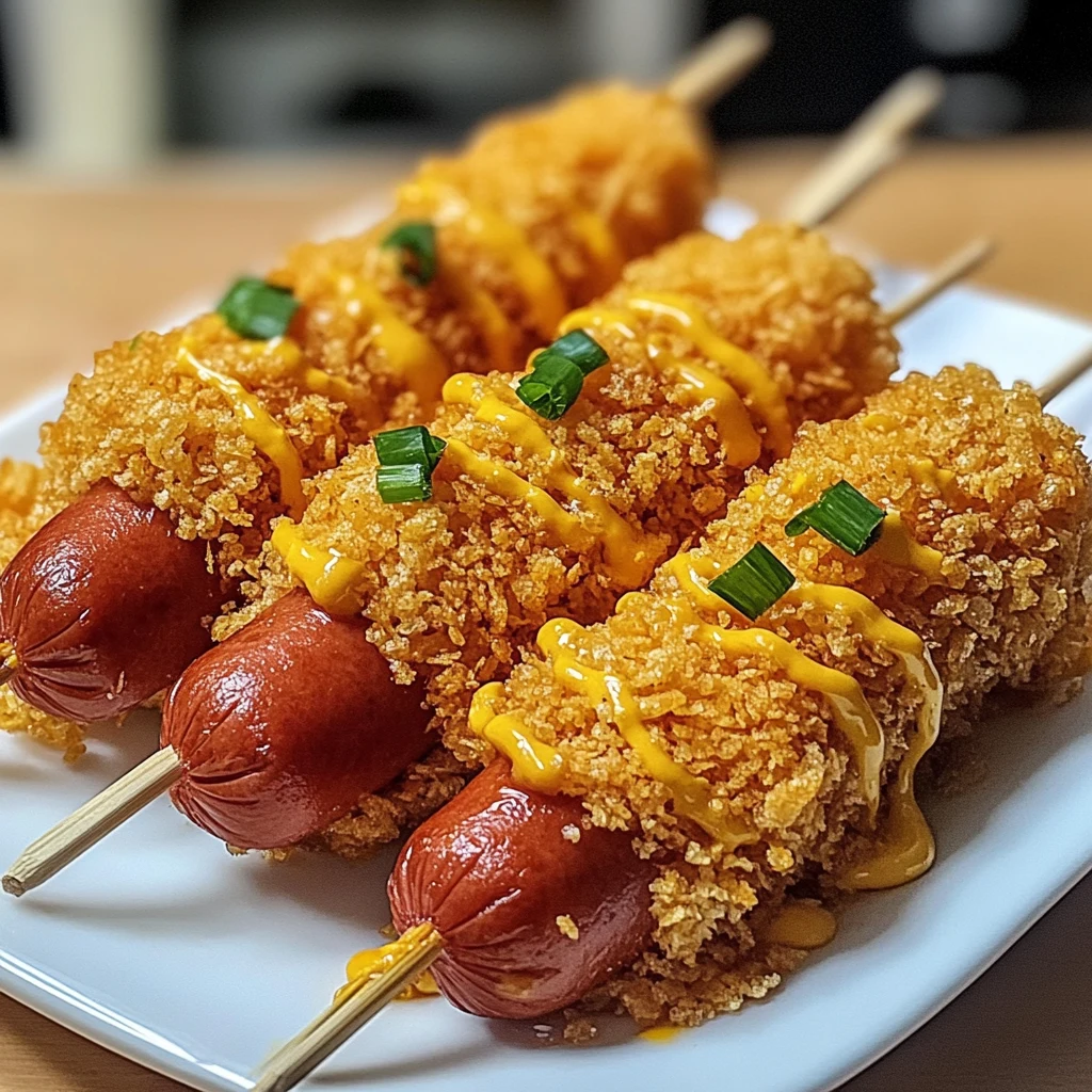 Korean Corn Dog 4 Ingredients Easy Delicious