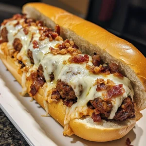Loaded Bourbon Bacon Meatball Cheese Volcano Subs - 30 Minutes Ultimate Delicious