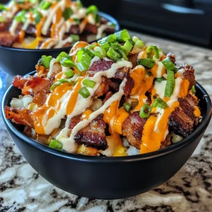Loaded Crispy Buffalo Bacon Cheese Blackout Bowls 30 Minutes Ultimate Delicious
