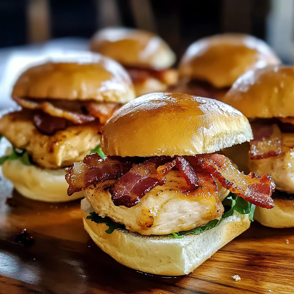 Maple Chicken & Bacon Sliders 12 Ingredients Supreme Delicious