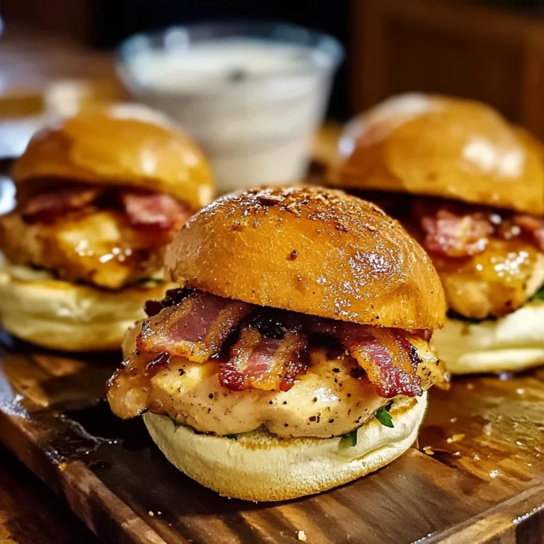 Maple Chicken & Bacon Sliders 12 Ingredients Supreme Delicious