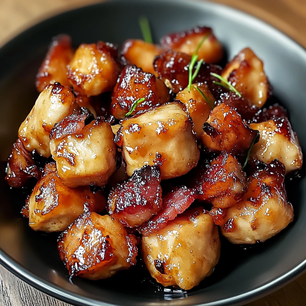 Maple Glazed Bacon Chicken Bites 30 Minutes Ultimate Delicious
