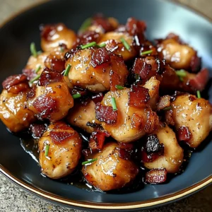 Maple Glazed Bacon Chicken Bites 30 Minutes Ultimate Delicious