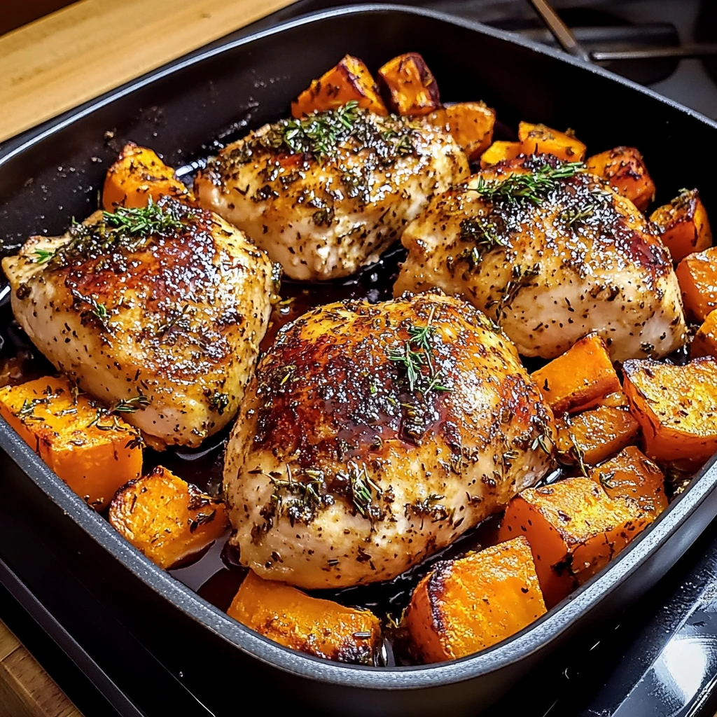 Maple-Glazed Chicken with Sweet Potatoes: 30 Minutes to Awesome Delicious