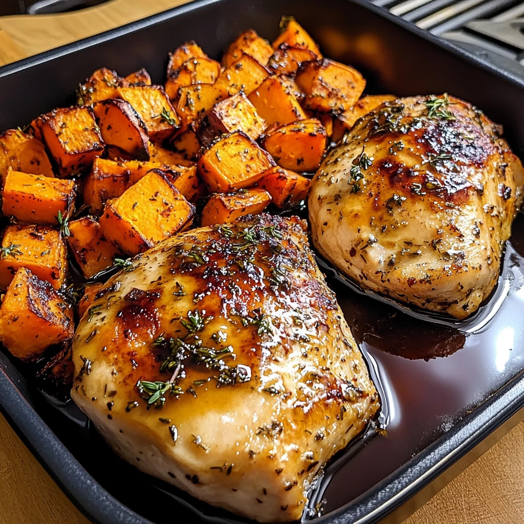 Enjoy Maple-Glazed Chicken with Sweet Potatoes in Just 30 Minutes! 4 Maple-Glazed Chicken with Sweet Potatoes: 30 Minutes to Awesome Delicious
