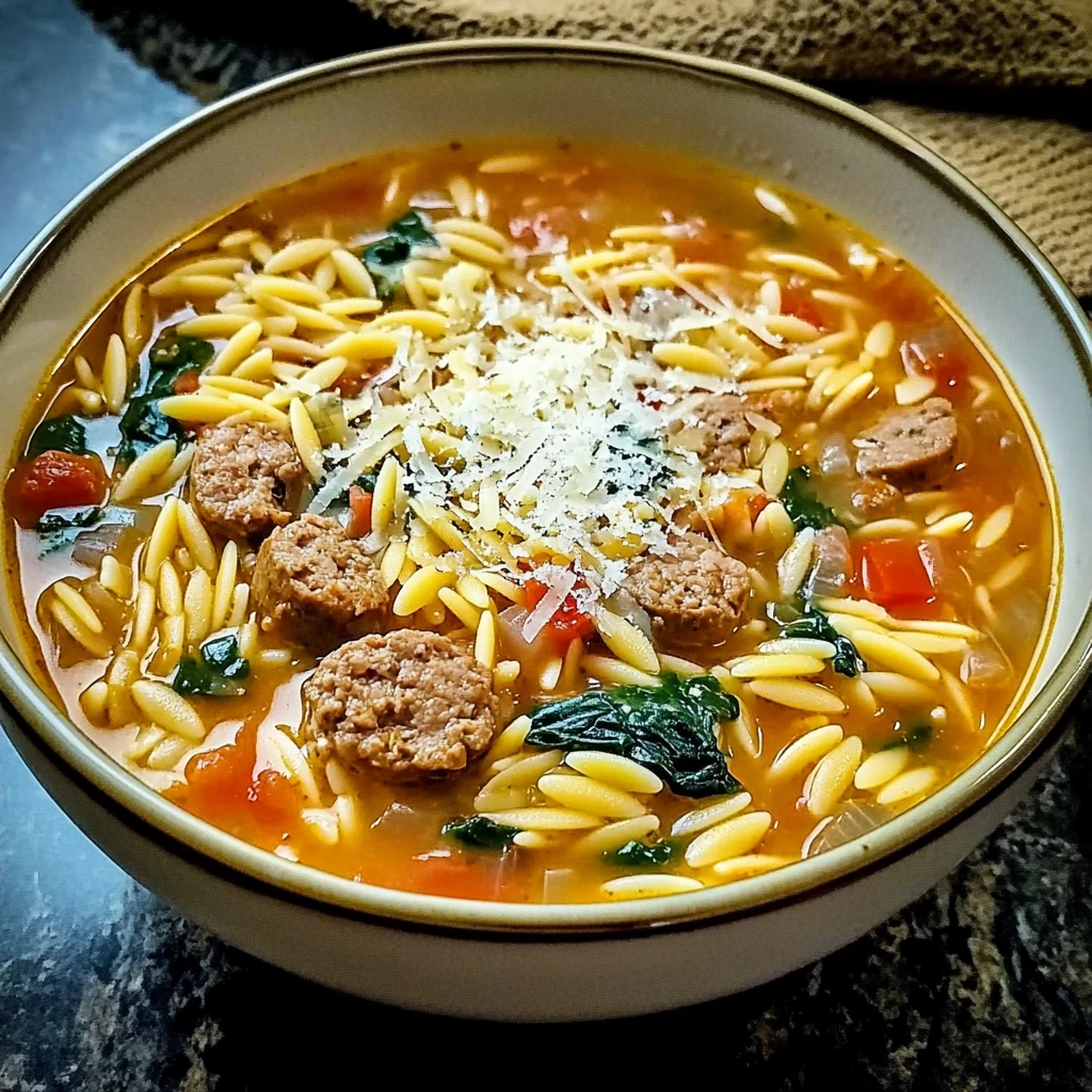 Whip Up Marry Me Sausage Orzo Soup for a Cozy Dinner Tonight! 4 Marry Me Sausage Orzo Soup 30 Minutes Easy Delicious