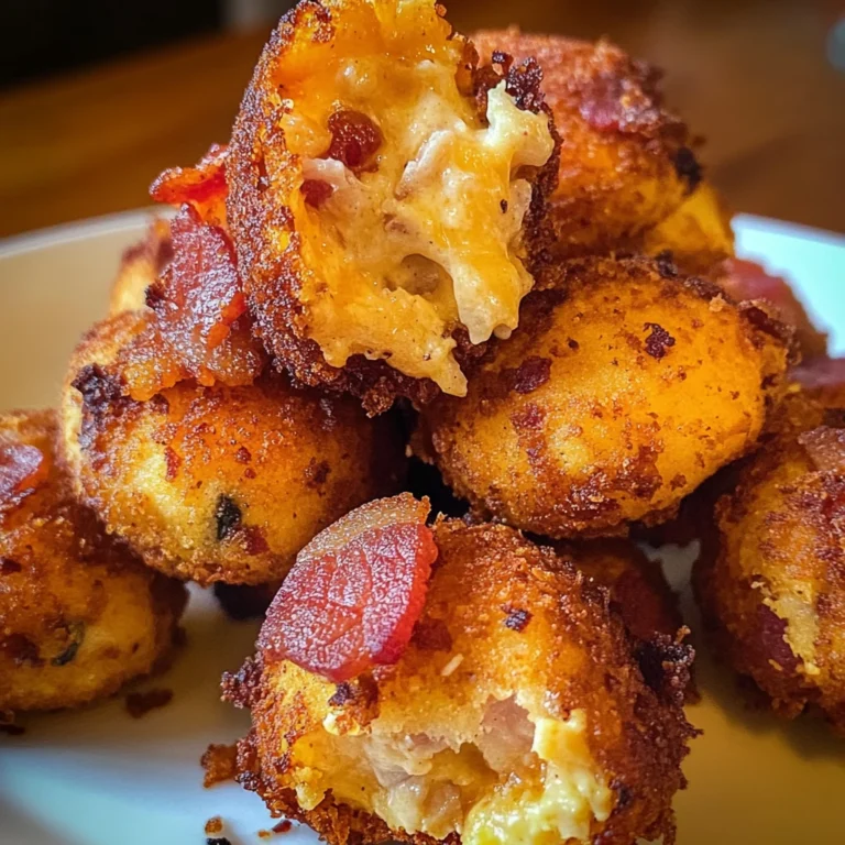 Monster Bacon Chicken Cheddar Loaded Hush Puppy Bombs