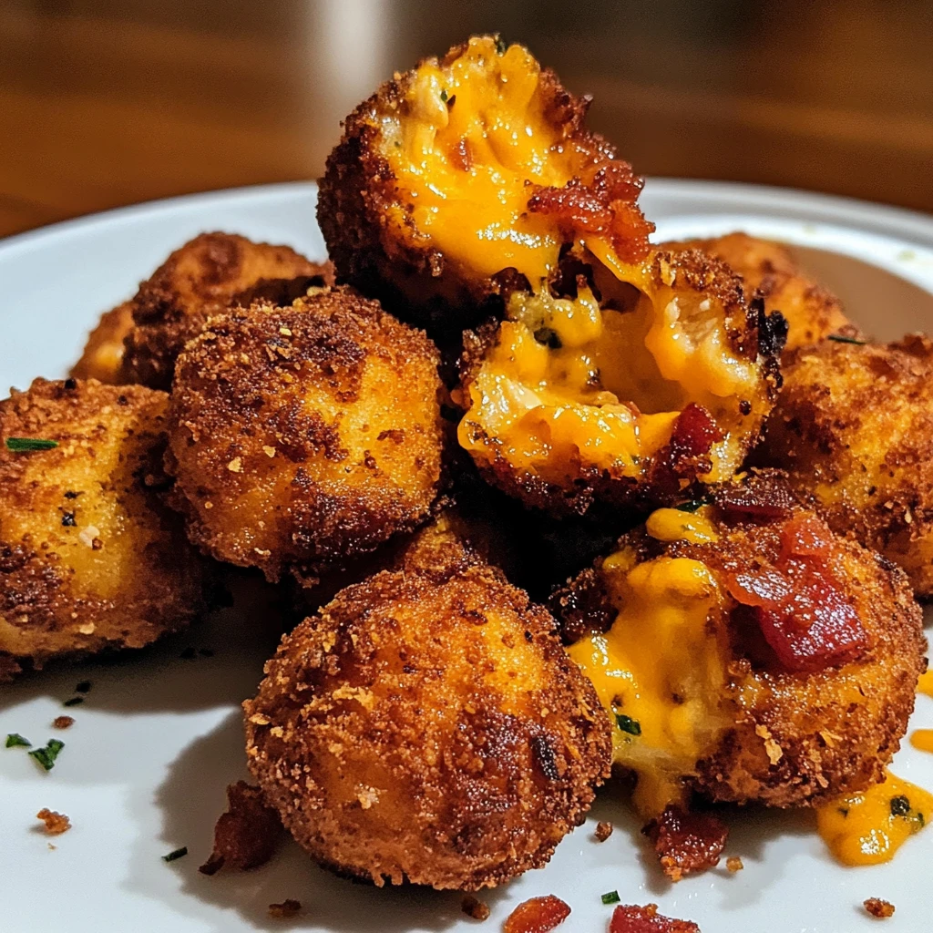 Monster Bacon Chicken Cheddar Loaded Hush Puppy Bombs