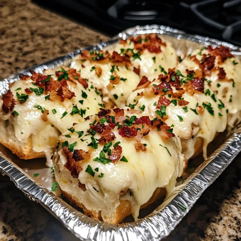 Monster Chicken Bacon Alfredo Garlic Bread Bombs - 30 Minutes Ultimate Delicious