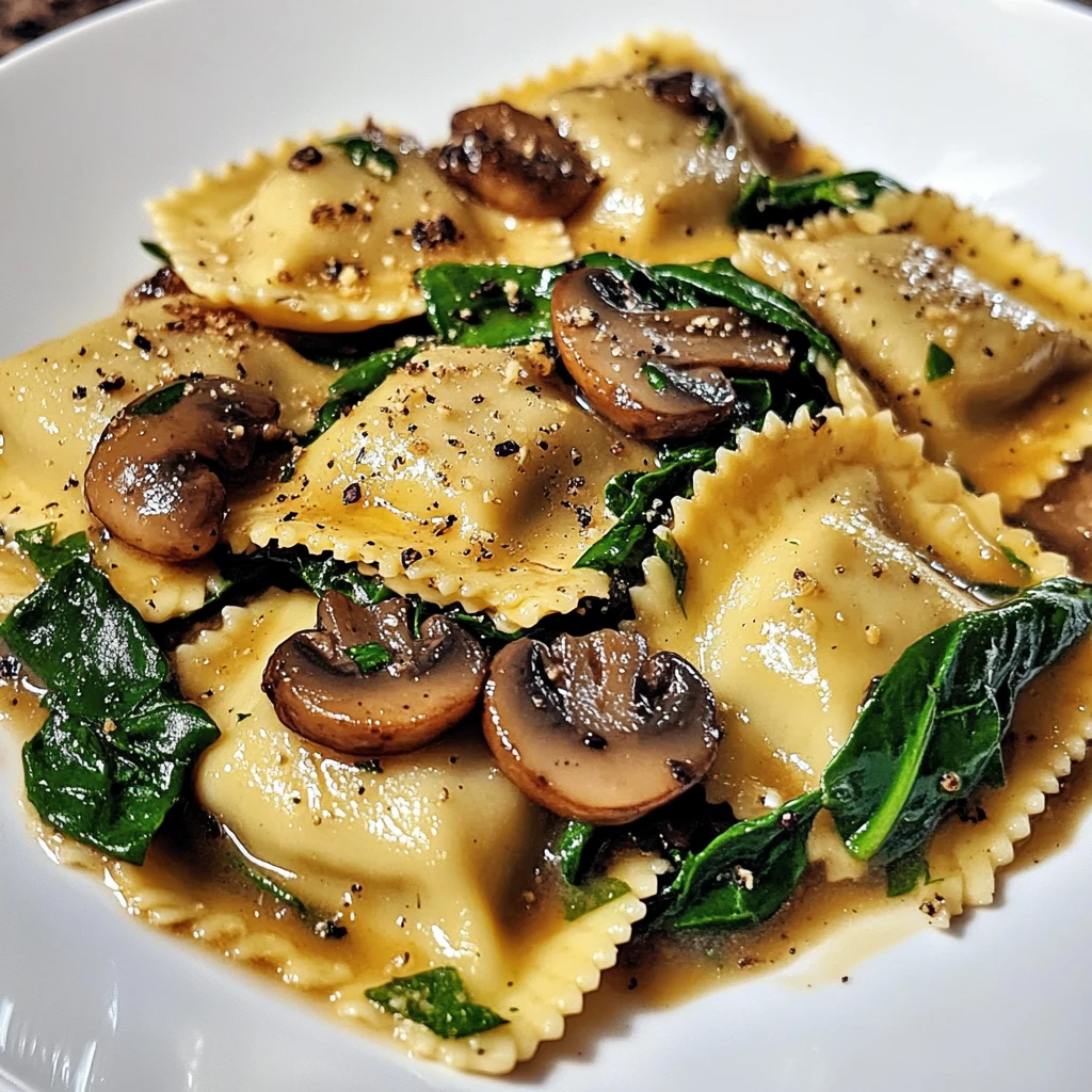 Discover How to Make Mushroom Ravioli with Spinach Today! 4 Mushroom Ravioli with Spinach 4 Servings Easy Delicious