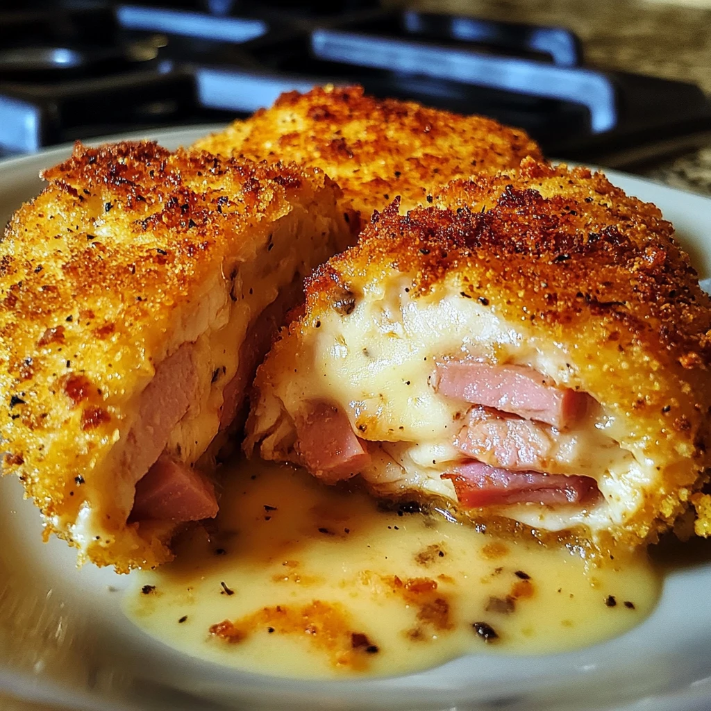 Make Oven Chicken Cordon Bleu for a Delicious Dinner Tonight! 4 Oven Chicken Cordon Bleu 4 Servings Easy Delicious