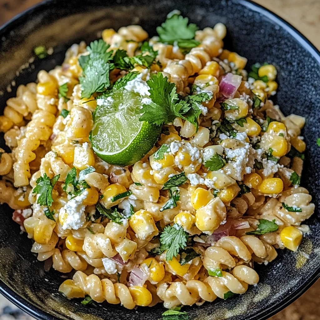 Make the Perfect Mexican Street Corn Pasta Salad Everyone Will Love! 4 Perfect Mexican Street Corn Pasta Salad 4 Servings Ultimate Delicious