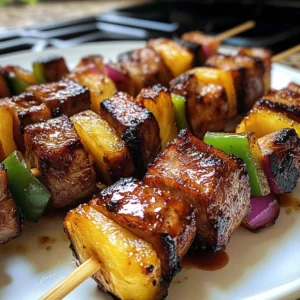 Pineapple BBQ Pork Skewers 30 Minutes Perfect Delicious