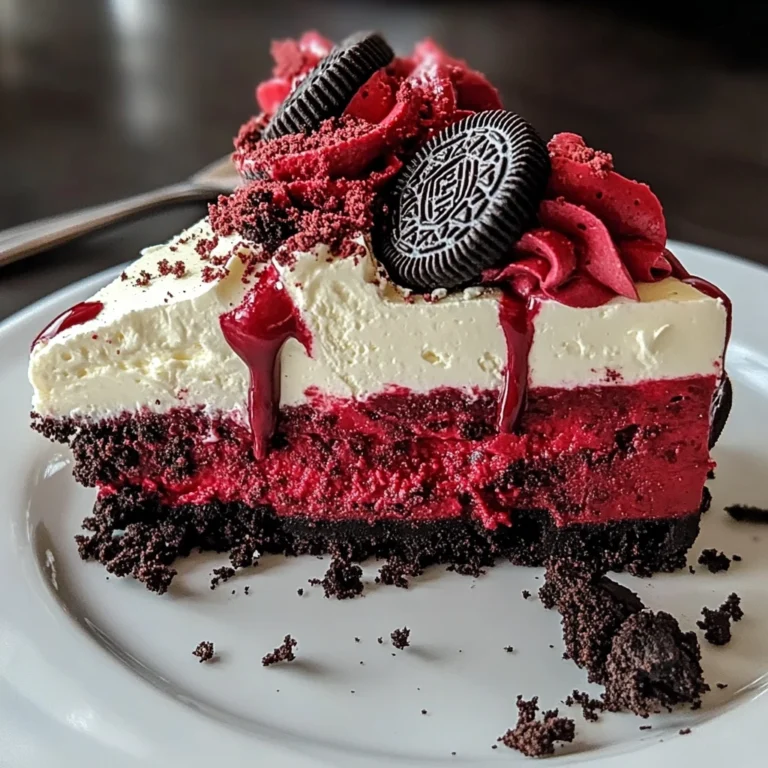 Red Velvet Oreo Cheesecake 4 Steps Supreme Delicious