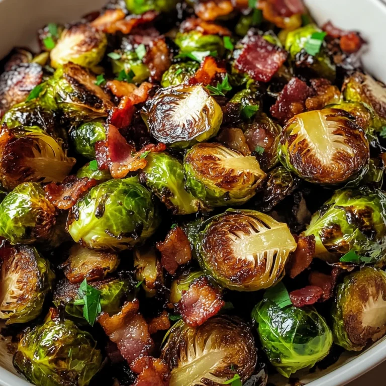 Roasted Brussels Sprouts with Bacon & Balsamic - 30 Minutes Easy Delicious