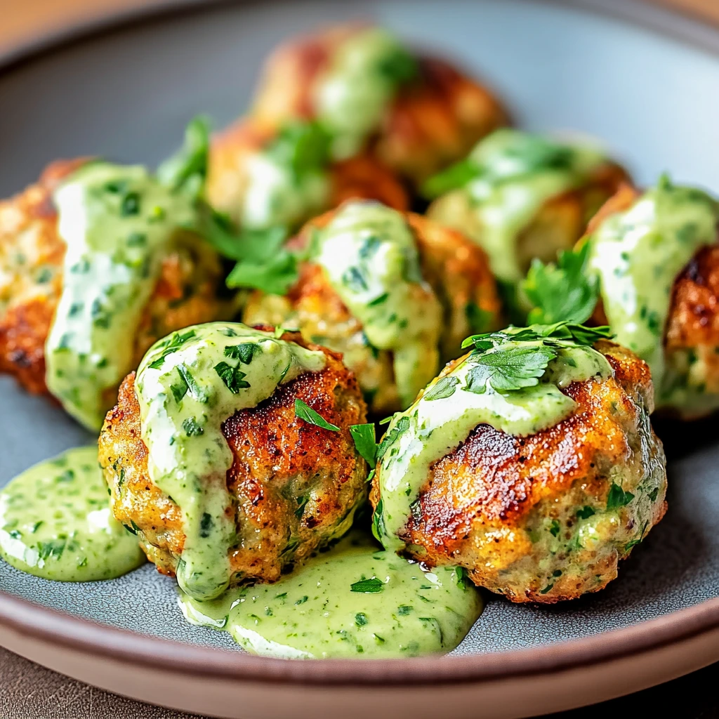 Create Irresistible Salmon Balls with Creamy Avocado Sauce 4 Salmon Balls 5 Steps Easy Delicious