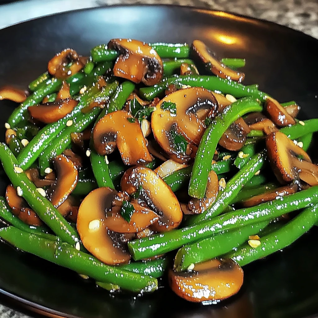 Sautéed Mushrooms and Green Beans 5 Steps Ultimate Delicious