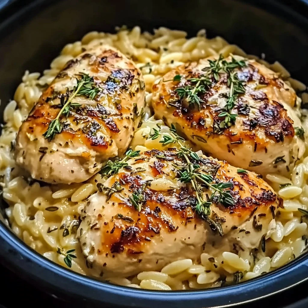 Discover the Comfort of Slow Cooker Parmesan Herb Chicken & Orzo 4 Slow Cooker Parmesan Herb Chicken & Orzo: 5 Steps to Delicious