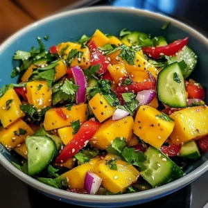 Thai Mango Cucumber Salad 5 Steps Awesome Delicious