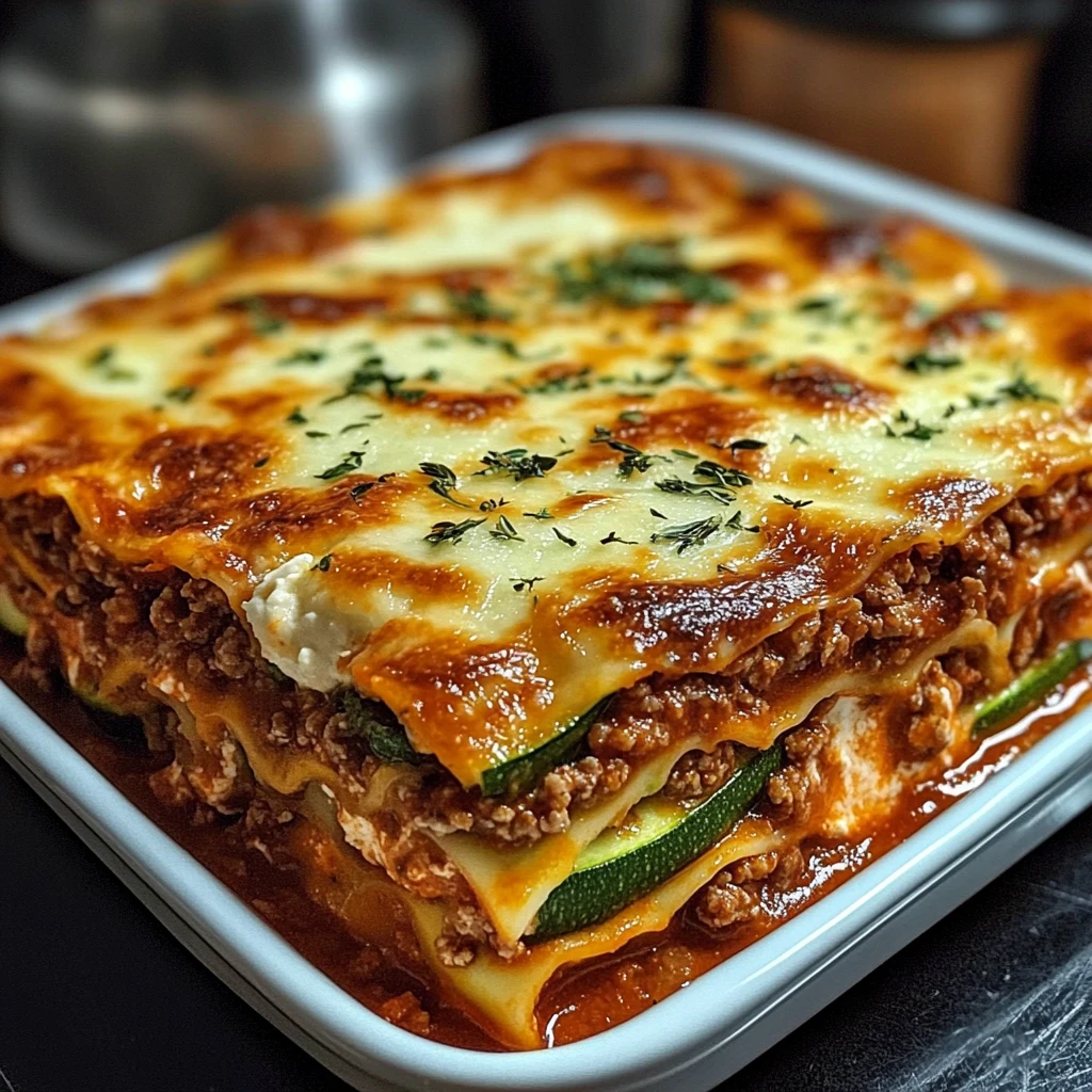 Zucchini Lasagna with Ground Turkey - 5 Steps to Delicious
