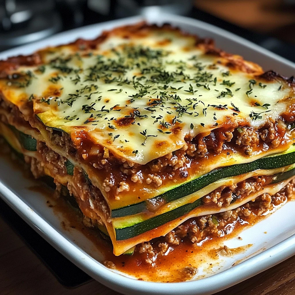 Zucchini Lasagna with Ground Turkey - 5 Steps to Delicious