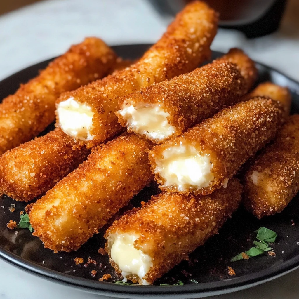 Air Fryer Mozzarella Sticks 6 Minutes Easy Delicious