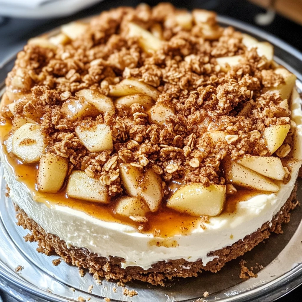 Apple Crisp Cheesecake 5 Steps Ultimate Delicious