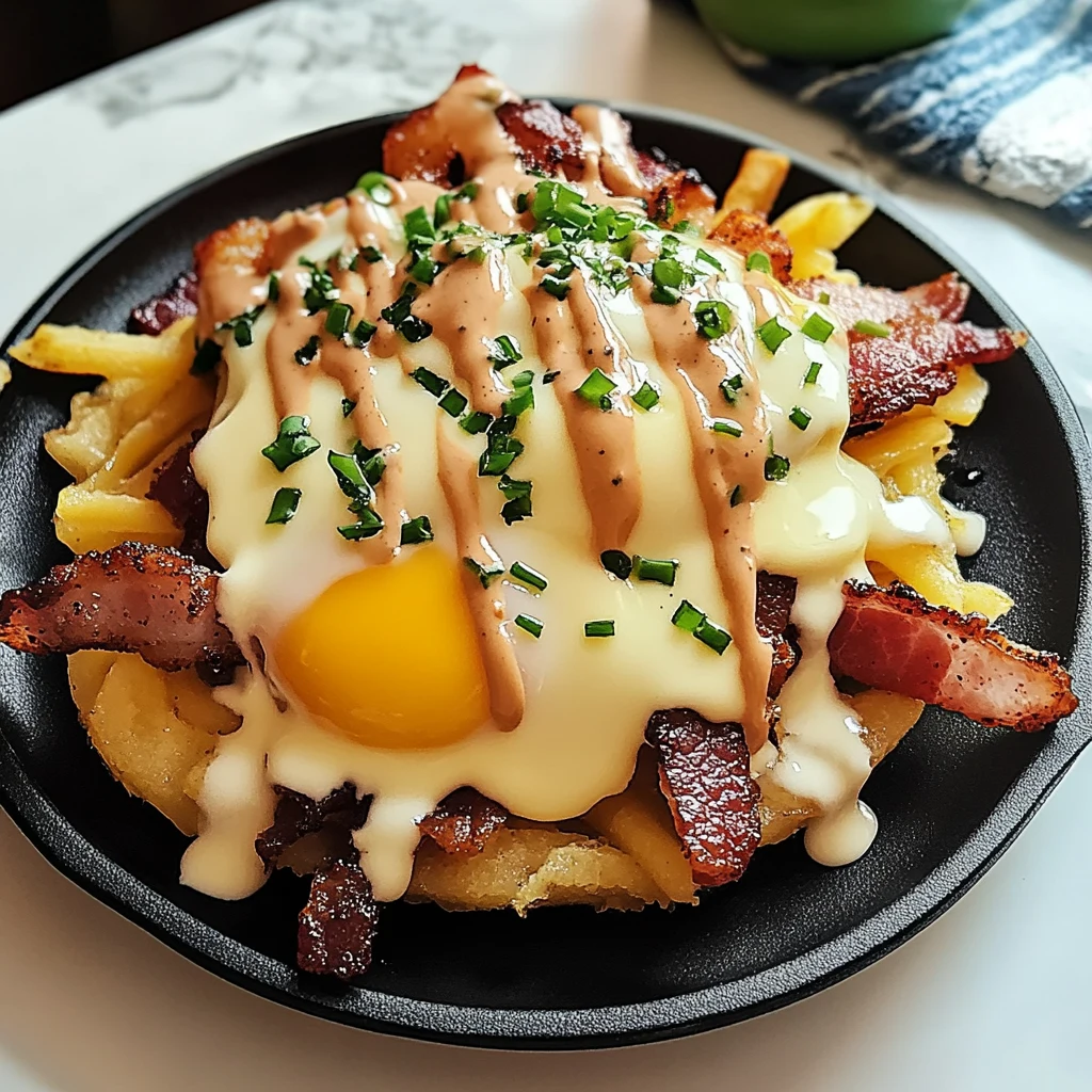 Breakfast Poutine with Hollandaise Sauce 4 Servings Ultimate Delicious