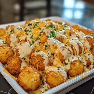 Cheddar Ranch Chicken Tater Tot Bake 30 Minutes Easy Delicious