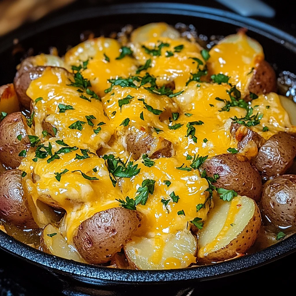 Cheesy Campfire Potatoes 4 Servings Easy Delicious