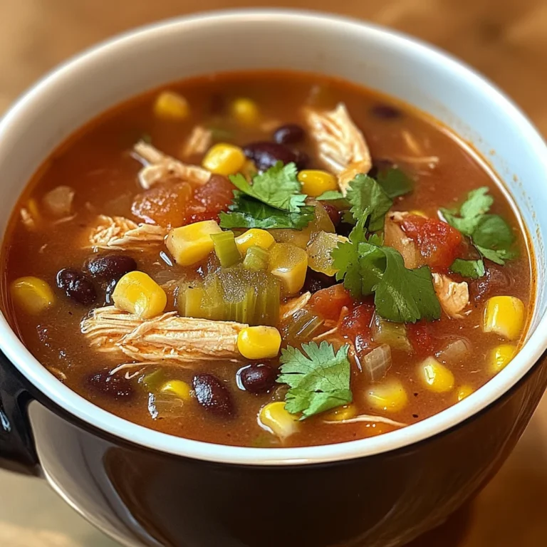 Chicken Taco Soup 4 Servings Easy Delicious