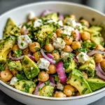 Chickpea Feta Avocado Salad 7 Ingredients Easy Delicious