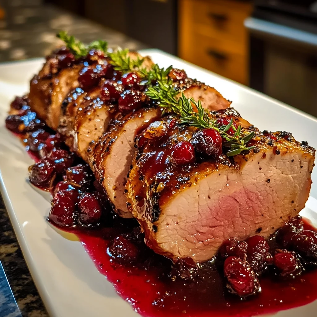 Cranberry Glazed Pork Tenderloin 30 Minutes Easy Delicious
