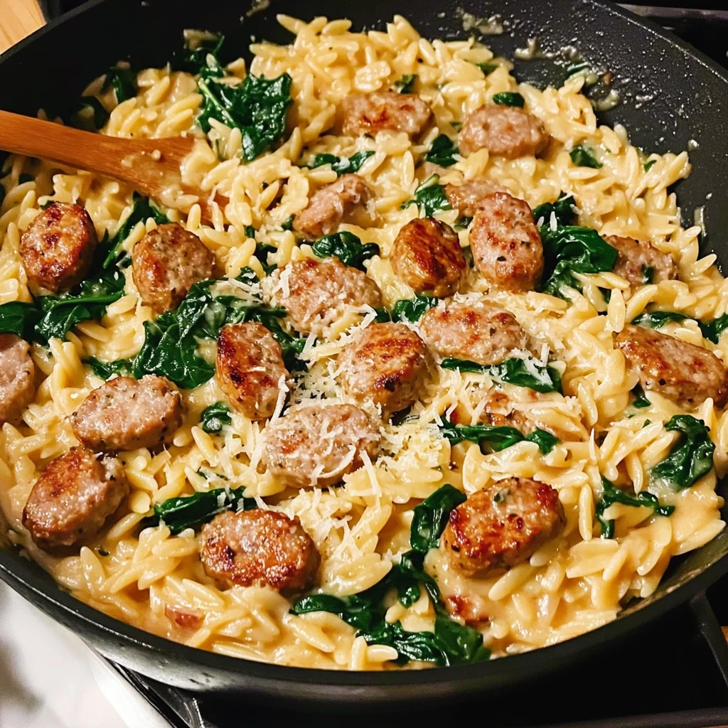 Create the Best Creamy Chicken Sausage Orzo in 30 Minutes! 4 Creamy Chicken Sausage Orzo 30 Minutes Ultimate Delicious
