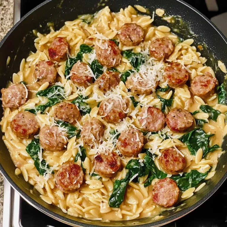 Creamy Chicken Sausage Orzo 30 Minutes Ultimate Delicious