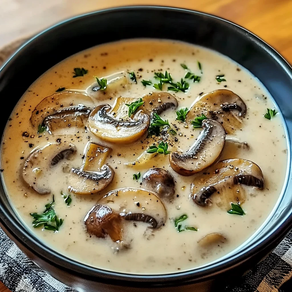 Creamy Mushroom Soup 4 Ingredients Easy Delicious