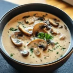 Creamy Mushroom Soup 4 Ingredients Easy Delicious