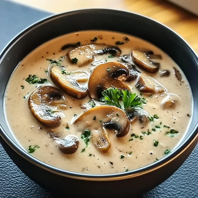 Creamy Mushroom Soup 4 Ingredients Easy Delicious