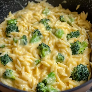 Creamy One-Pot Broccoli Cheddar Orzo 30 Minutes Easy Delicious