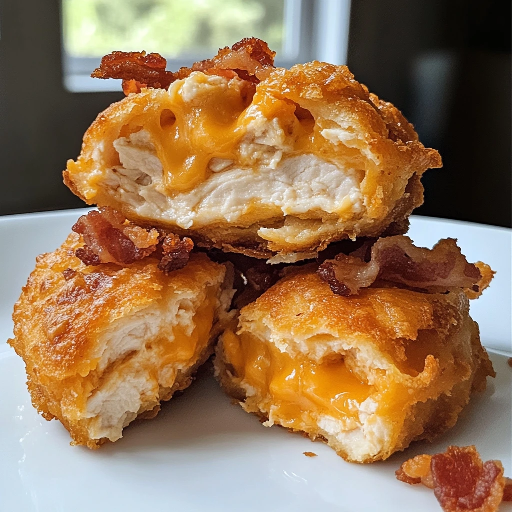 Crispy Bacon Chicken Cheddar Loaded Bazooka Bombs 30 Minutes Ultimate Delicious