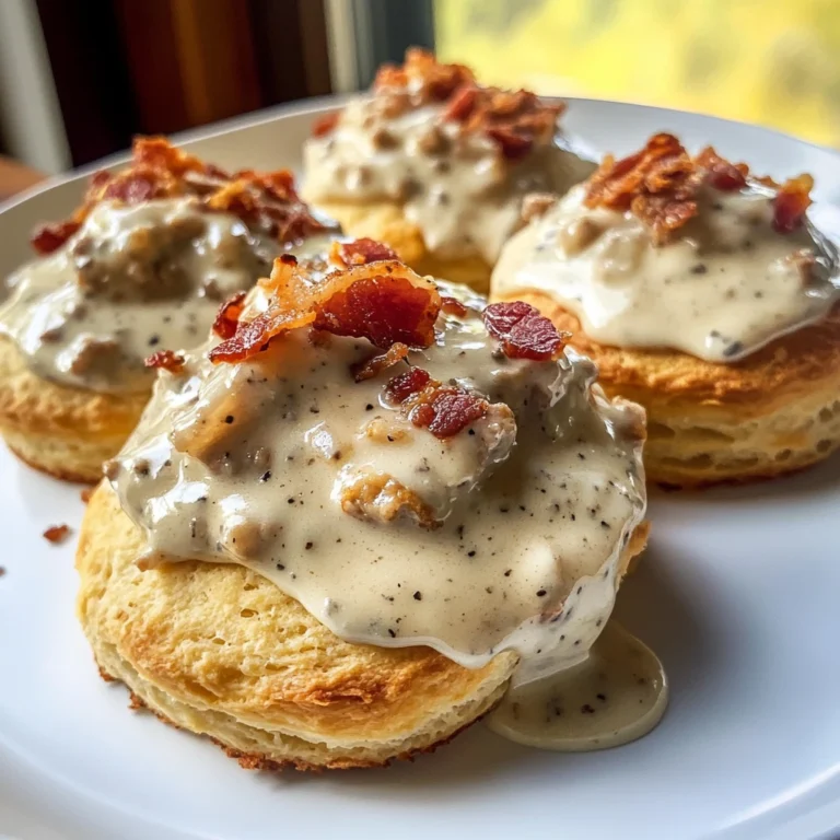 Crispy Bacon Sausage Gravy Chaos Biscuits 30 Minutes Awesome Delicious