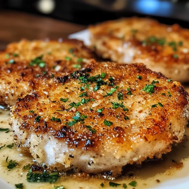 Crispy Garlic Parmesan Pork Chops 4 Servings Easy Delicious