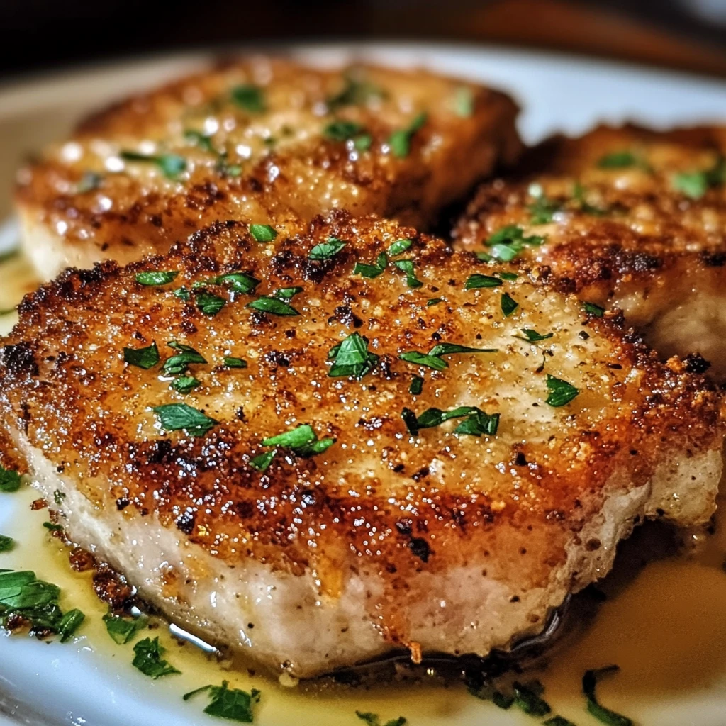 Crispy Garlic Parmesan Pork Chops 4 Servings Easy Delicious
