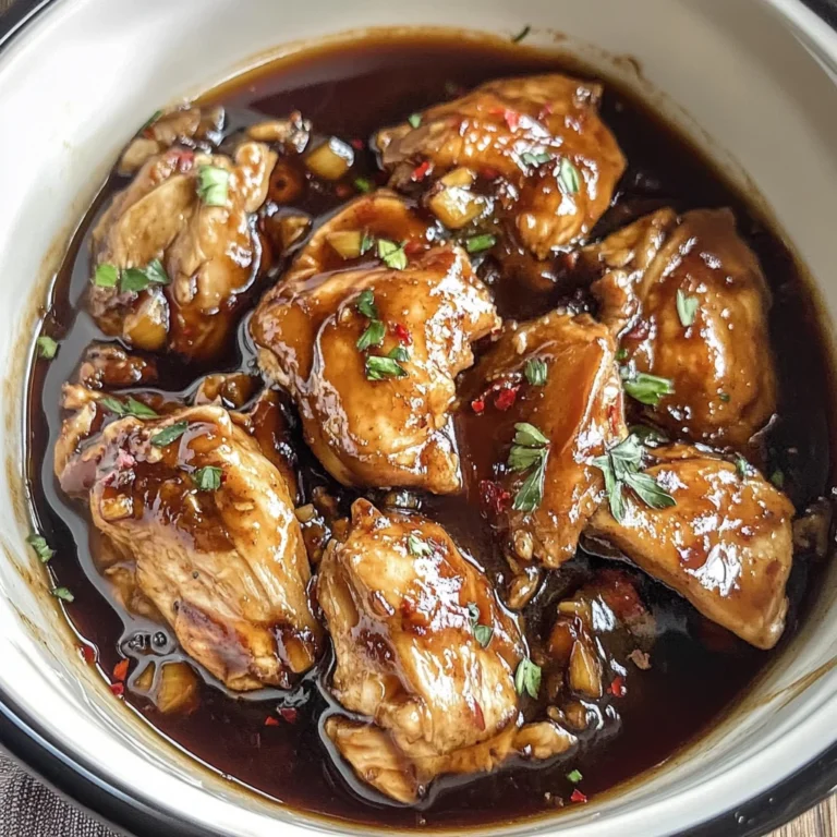 Crock Pot Bourbon Chicken 4 Steps Awesome Delicious