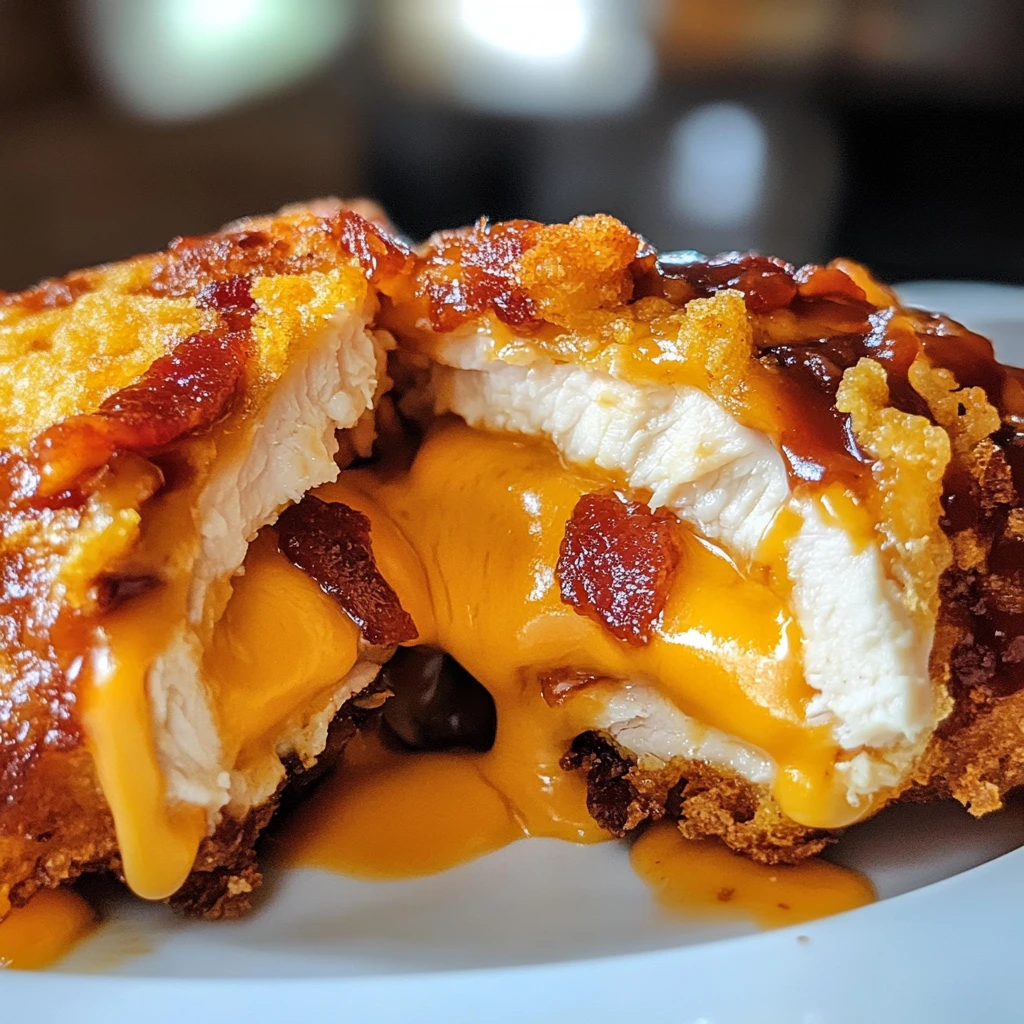 Deep-Fried BBQ Chicken Bacon Cheese Blaster Bombs 4 Servings Ultimate Delicious